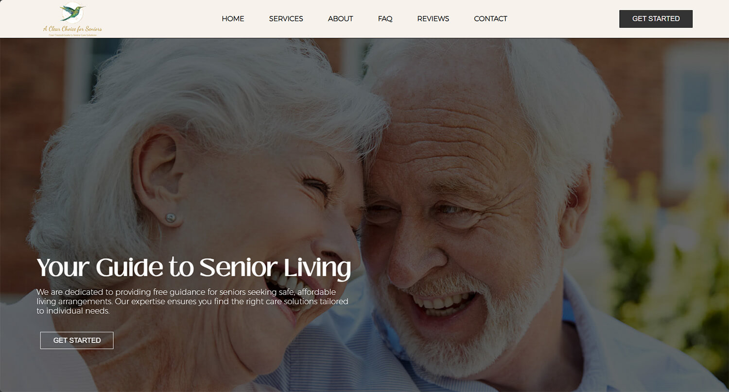 Custom Website Design for Senior Living Services