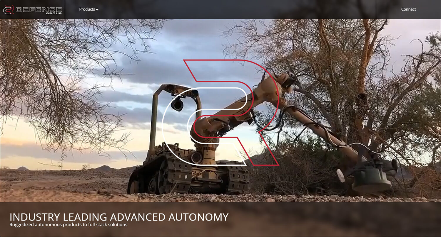 Custom Website Design for Military Robotics Companies