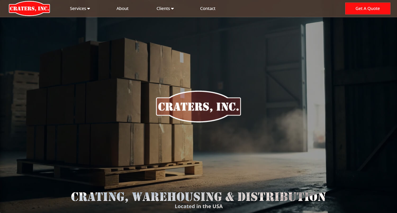 Custom Website Design for Logistics Companies