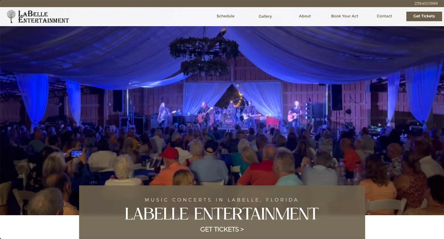 Custom Website Design for Music Venues