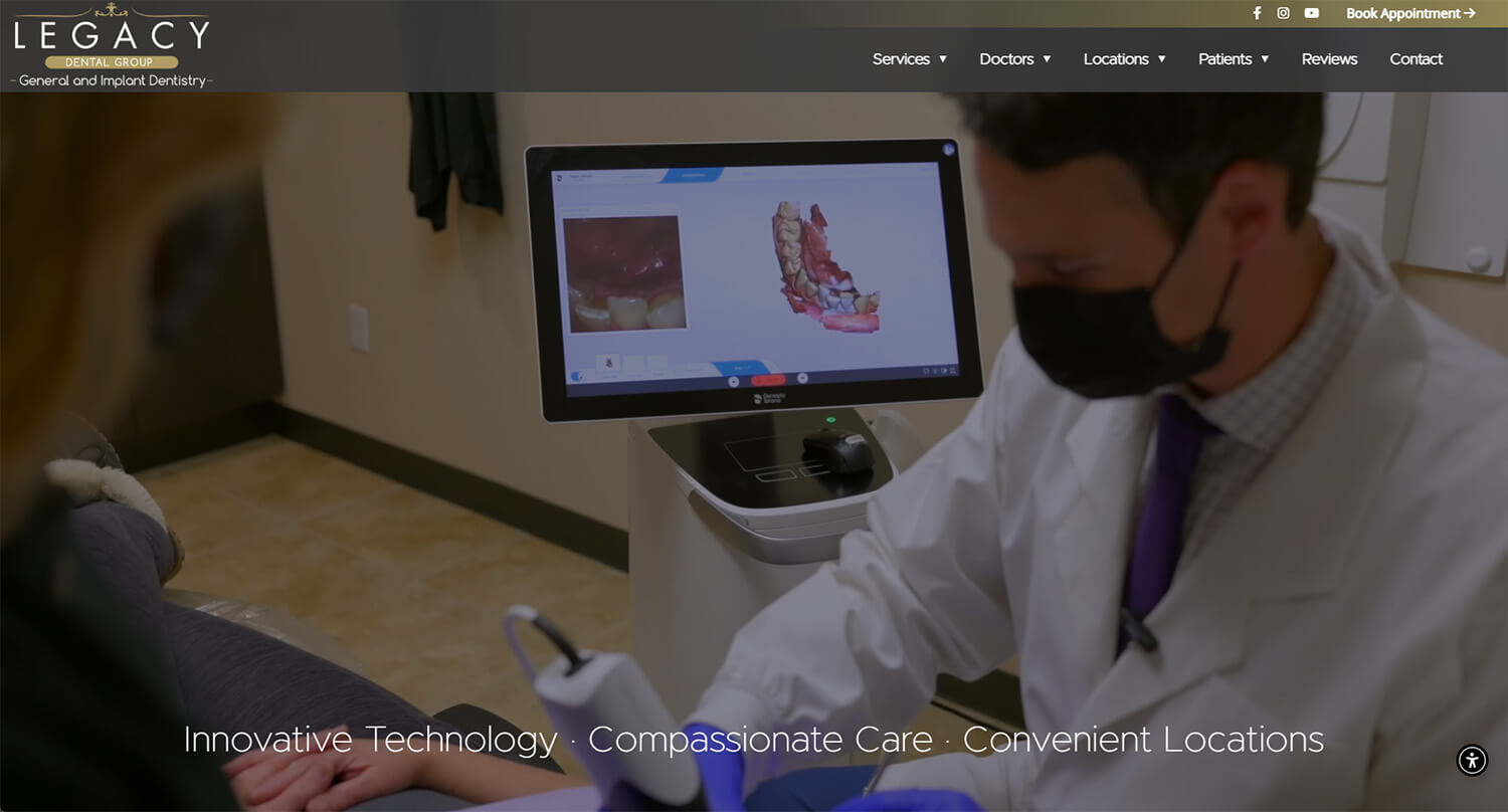 Custom Website Design for Dentists