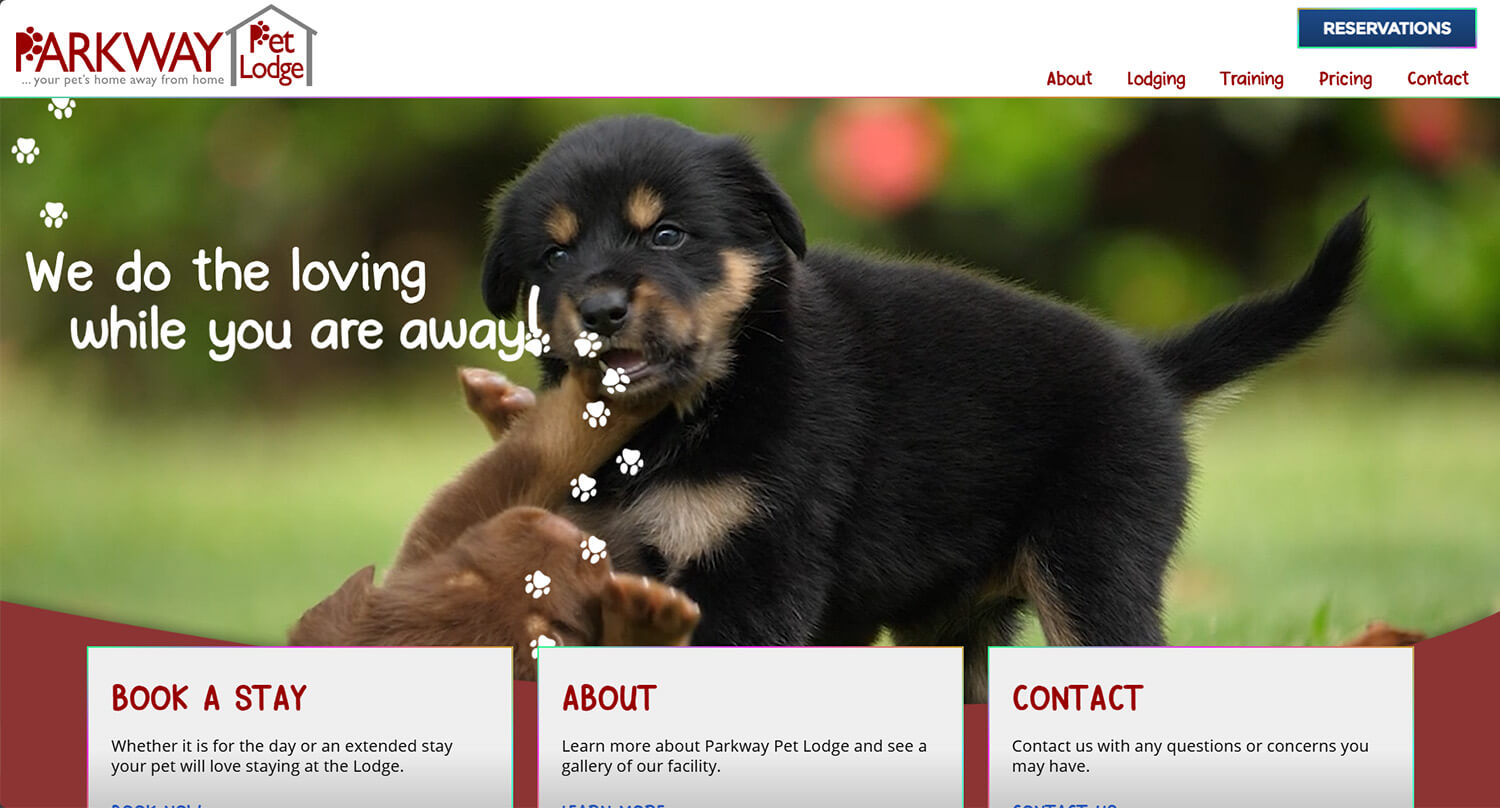 Custom Website Design for Kennels