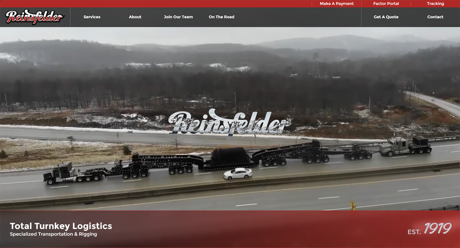 Custom Website Design for Trucking Companies