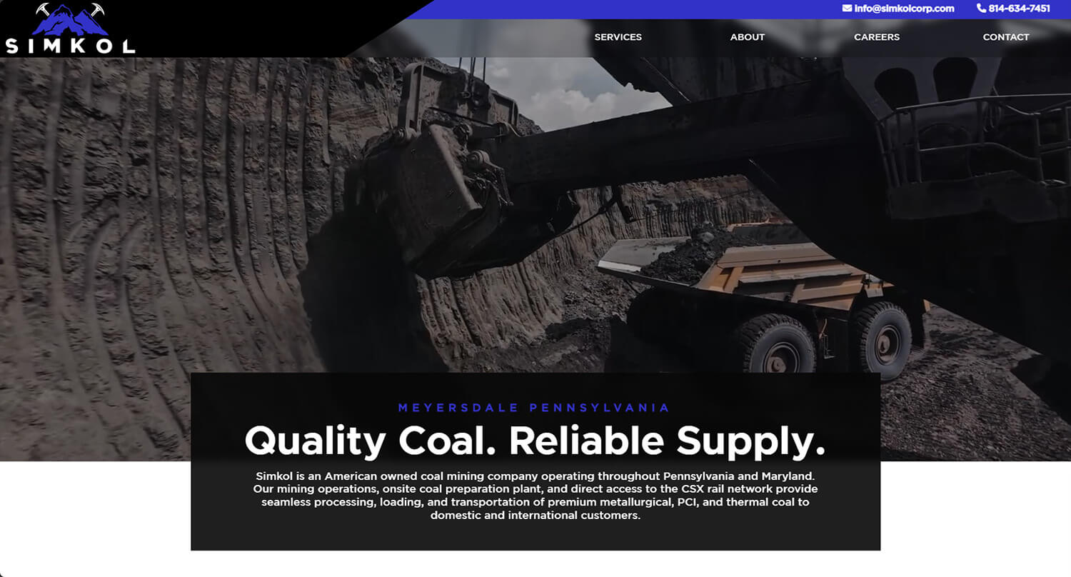 Custom Website Design for Mining Companies
