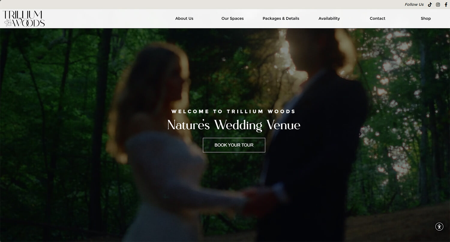 Custom Website Design for Wedding Venues